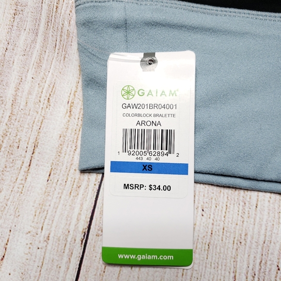 NWT Gaiam Athena Colorblock Medium-Impact Bralette - Picture 5 of 10